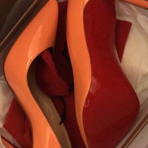 Christian Louboutin Orange Pigalle Follies (NEW)